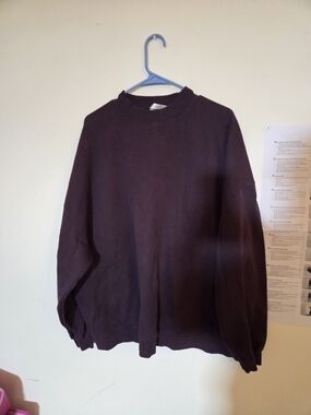Fabletics Crewneck Sweater in Deep Plum